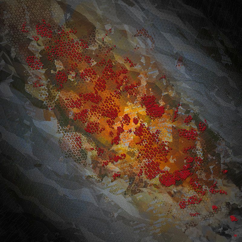 Bernard Pourchet - ZoeBiscus, 65X65, 2012 Peinture numérique Bernard Pourchet - ZoeBiscus, 65X65, 2012 Peinture numérique