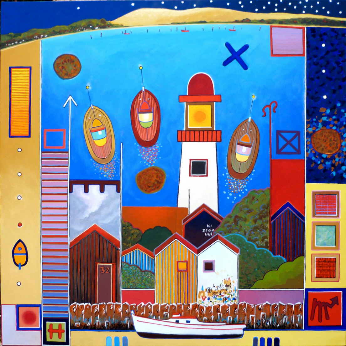 Bruno N'Diss.B.LAMOTE - Le PHARE du CAP FERRET- acrylique/toile-2009-100x100 Bruno N'Diss.B.LAMOTE - Le PHARE du CAP FERRET- acrylique/toile-2009-100x100