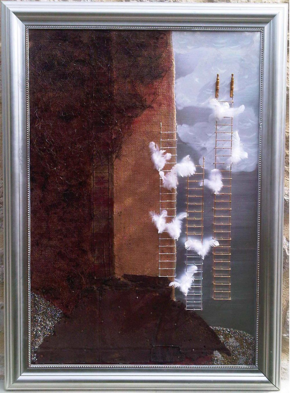 CLAIRE TONELLO - Hommage à Hiroshige 98cm/54cm CLAIRE TONELLO - Hommage à Hiroshige 98cm/54cm