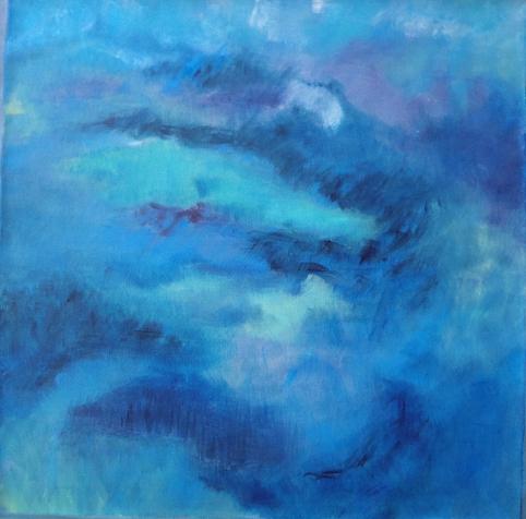 CLAUDINE LE NY - le lagon - 100/100 - 2010 - acrylique sur toile CLAUDINE LE NY - le lagon - 100/100 - 2010 - acrylique sur toile