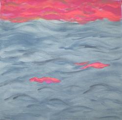 CLAUDINE LE NY - feuilles mortes sur la plage de Sakouli - 100/100 - 2009 - acrylique sur toile CLAUDINE LE NY - feuilles mortes sur la plage de Sakouli - 100/100 - 2009 - acrylique sur toile