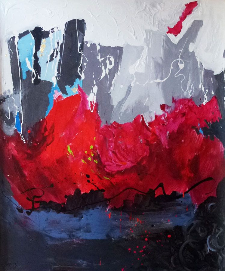 Catherine FINAZZI - Soie, 100 x 150 cm, 2010, huile Catherine FINAZZI - Soie, 100 x 150 cm, 2010, huile