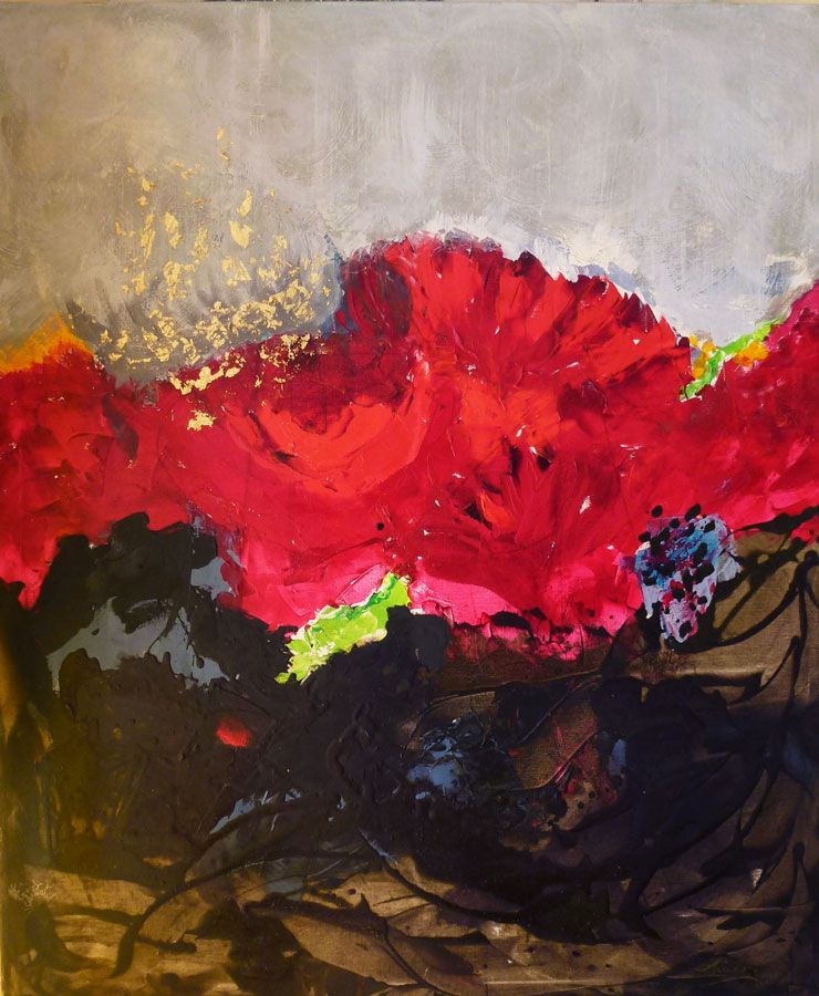 Catherine FINAZZI - Fiesta 100 x 150 cm, 2008, huile Catherine FINAZZI - Fiesta 100 x 150 cm, 2008, huile