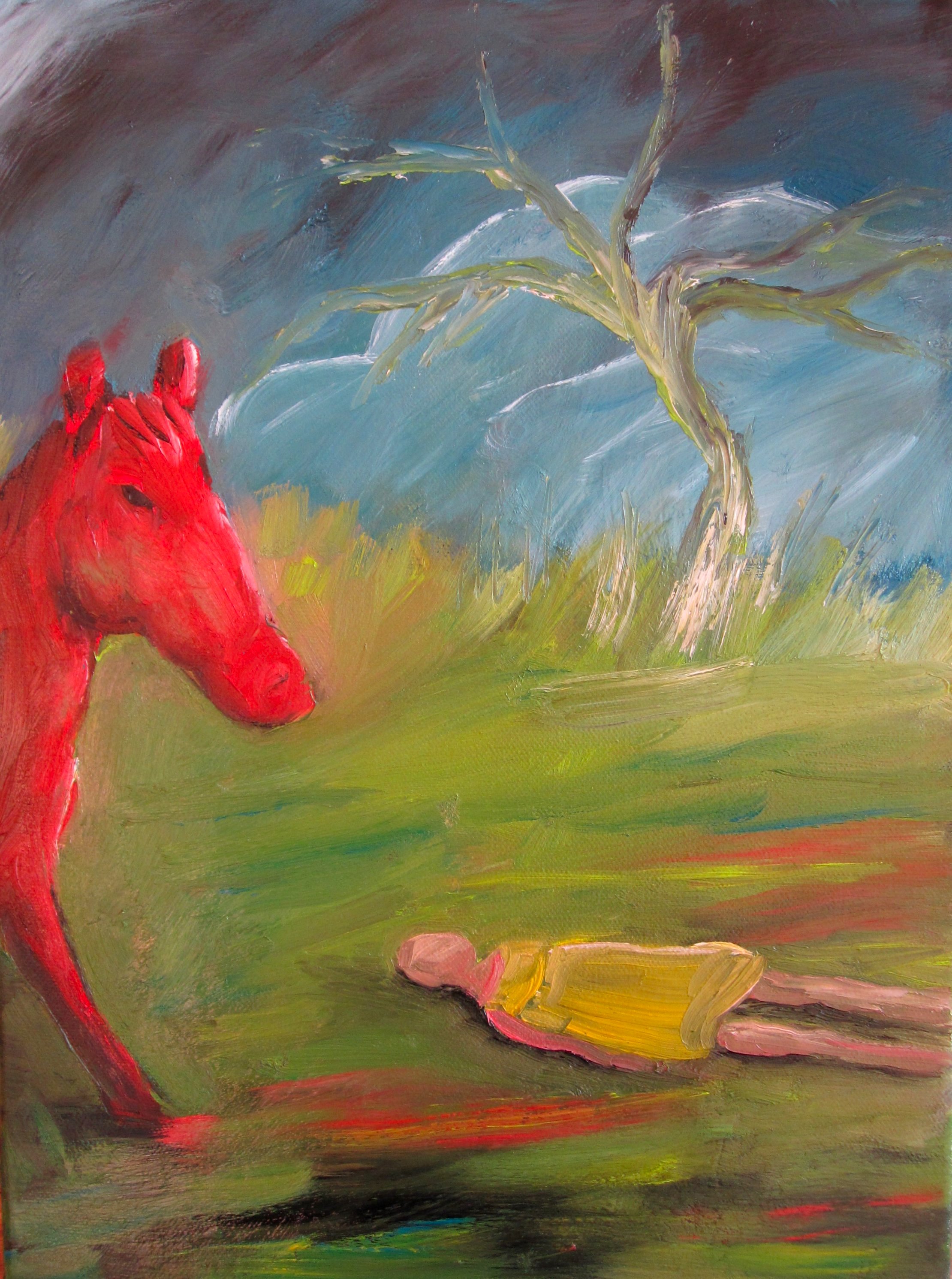 Catherine POUPLAIN - L'animal II, 2010, 40x30, huile sur toile Catherine POUPLAIN - L'animal II, 2010, 40x30, huile sur toile