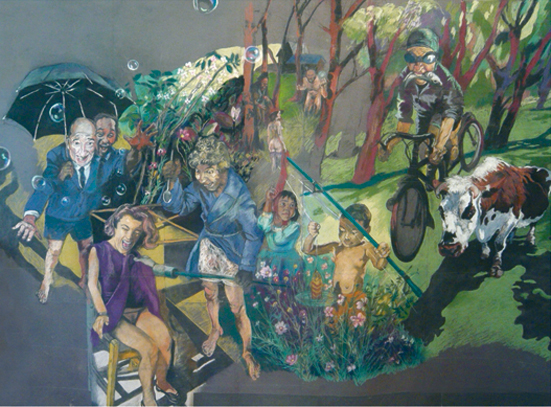 Christophe DE ANGELI - 220 x 280 cm, pastel sec et fusain sur papier, 2009 Christophe DE ANGELI - 220 x 280 cm, pastel sec et fusain sur papier, 2009