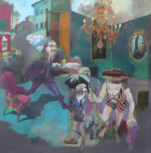 Christophe DE ANGELI - 210 x 210 cm, pastel sec et crayon de couleur sur papier, 2009 Christophe DE ANGELI - 210 x 210 cm, pastel sec et crayon de couleur sur papier, 2009