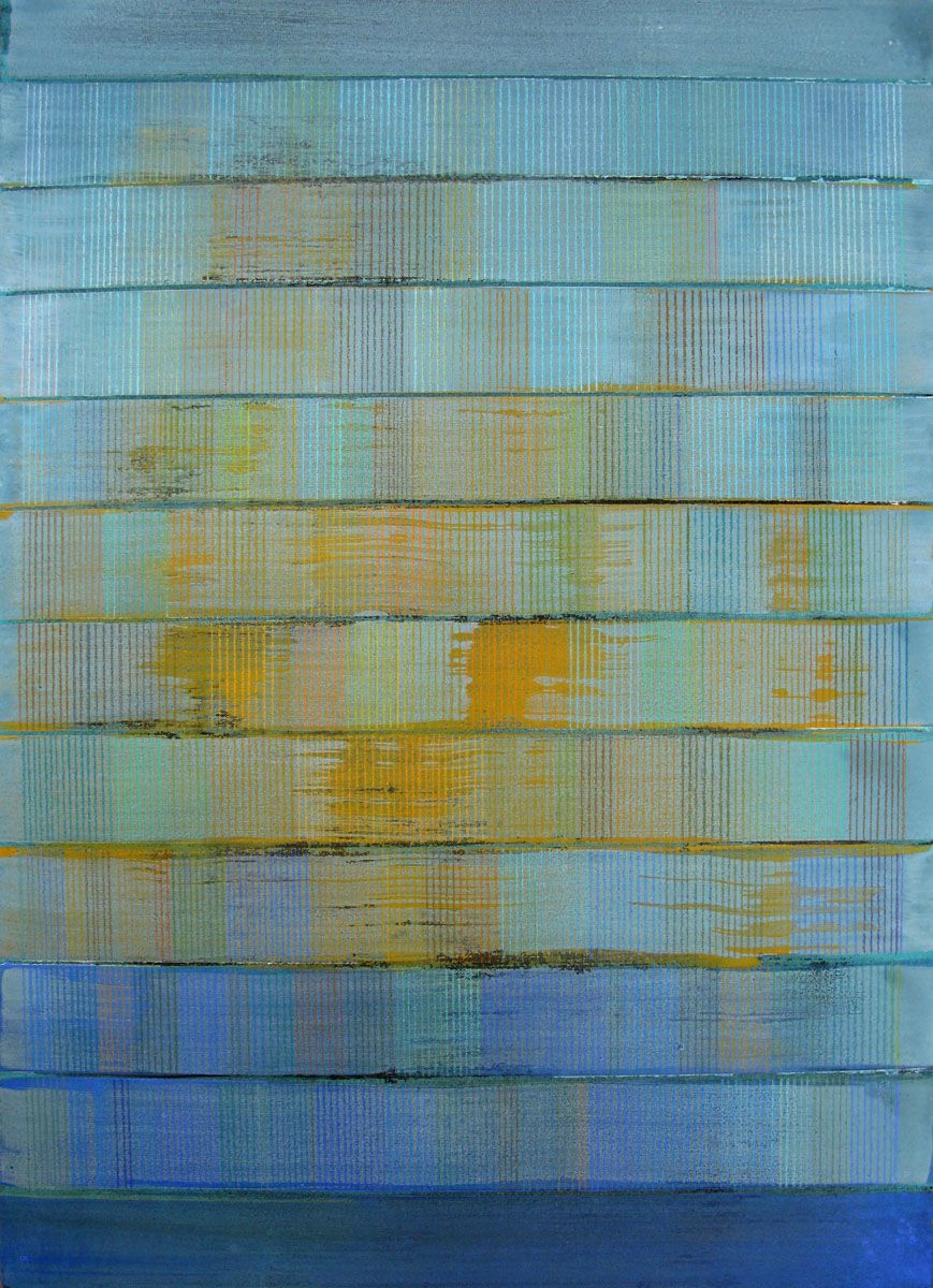 Claire CHAVAGNAC BRUGNON (de) - Lettre d'Armorique 92x65cm, 2009, silice, pigments, liant sur toile Claire CHAVAGNAC BRUGNON (de) - Lettre d'Armorique 92x65cm, 2009, silice, pigments, liant sur toile