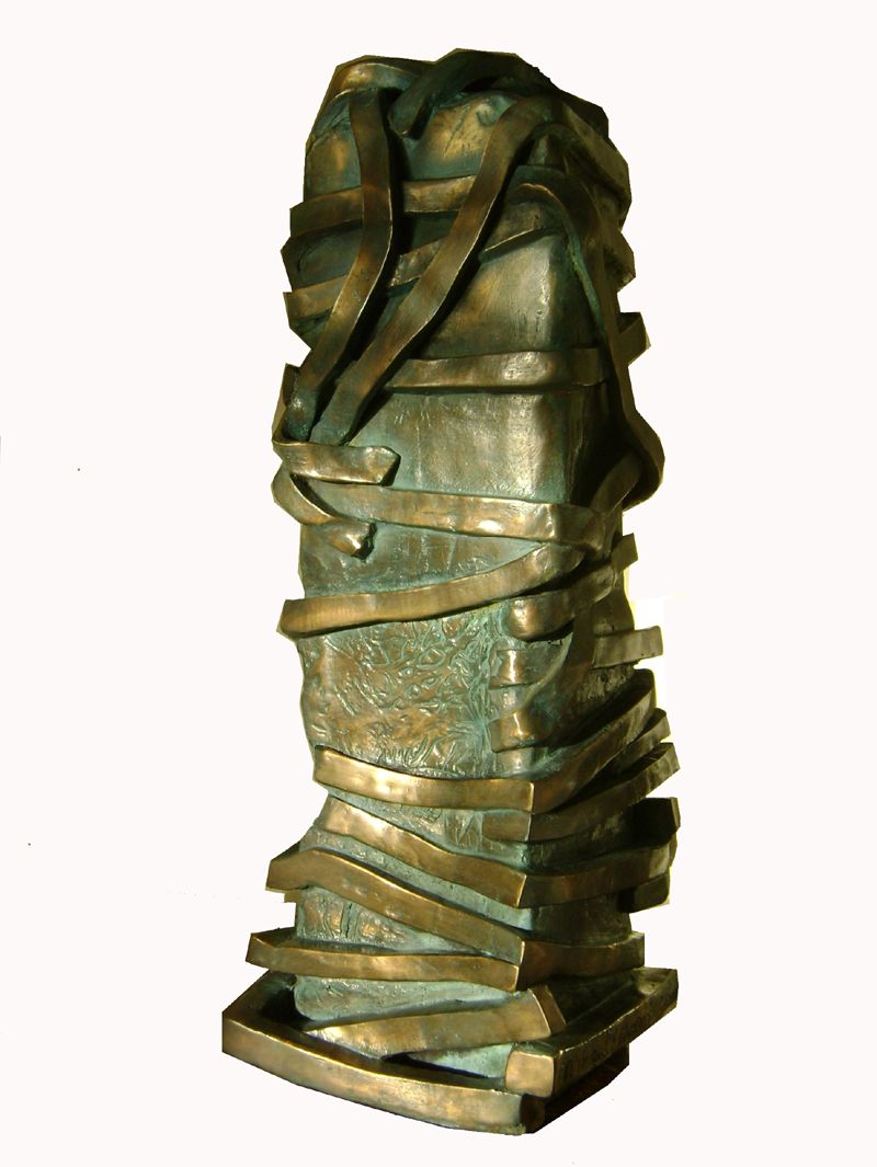 Claire VALVERDE - Liens et brisures, 25x25x65, 2008, bronze Claire VALVERDE - Liens et brisures, 25x25x65, 2008, bronze