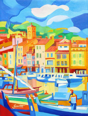 Claude GENTET - Cassis 61x46, 2008, hst Claude GENTET - Cassis 61x46, 2008, hst