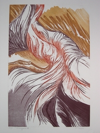 Colette COENEN - Emergences 2, Plaque 39x60, Aquatinte Colette COENEN - Emergences 2, Plaque 39x60, Aquatinte