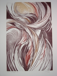 Colette COENEN - Emergences 3, Plaque 39x60, Aquatinte Colette COENEN - Emergences 3, Plaque 39x60, Aquatinte