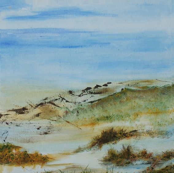 Didier WURTZ - LE BASSIN - 1m x 1m - acrylique Didier WURTZ - LE BASSIN - 1m x 1m - acrylique