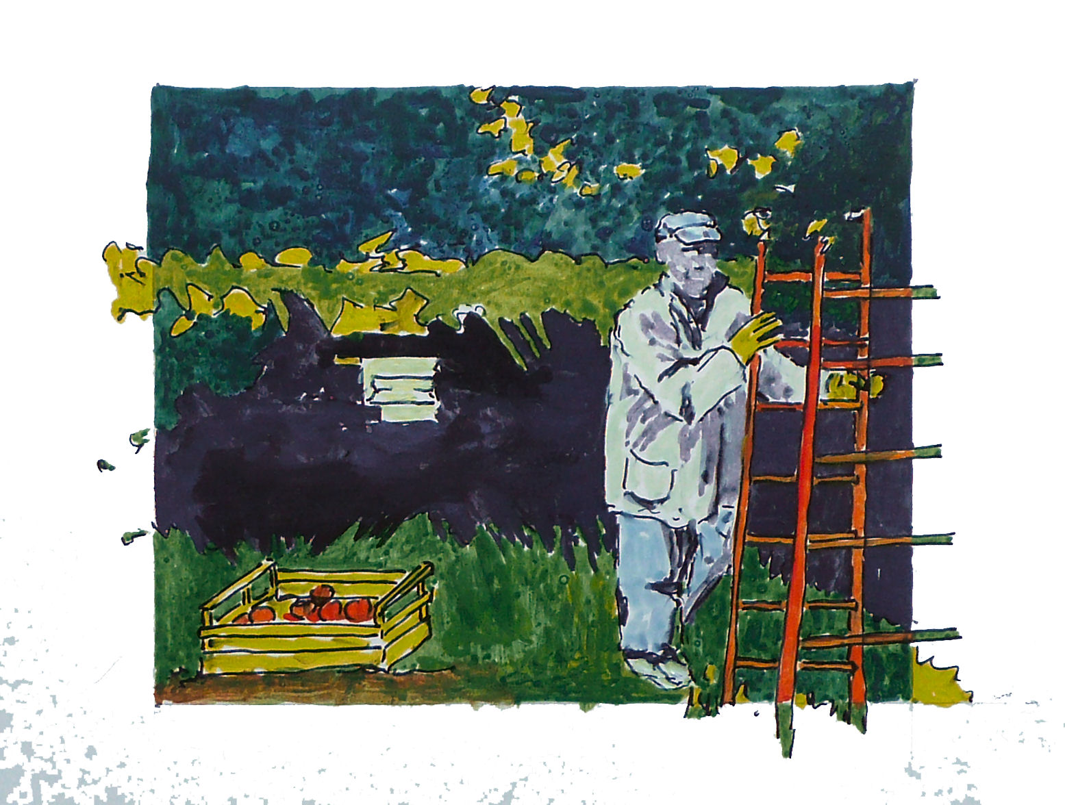 Dominique BIASSE - Jardin secret– 2003 - 2009 Acrylique sur carton –15 X 12 cm environ Dominique BIASSE - Jardin secret– 2003 - 2009 Acrylique sur carton –15 X 12 cm environ