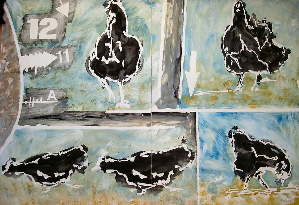 Dominique BIASSE - Douze - 1988 Techniques mixtes sur carton – 100 X 210 cm Dominique BIASSE - Douze - 1988 Techniques mixtes sur carton – 100 X 210 cm