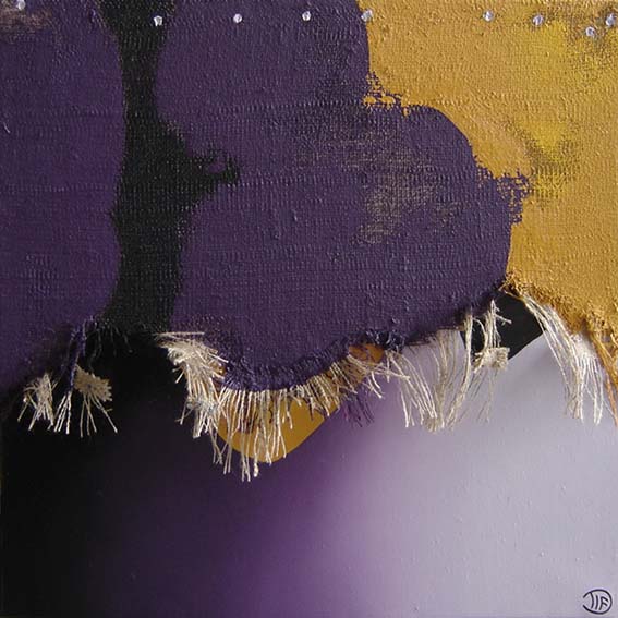 Dominique Filée - Spirit Gleam, 60x60cm, 2009, huile sur jute Dominique Filée - Spirit Gleam, 60x60cm, 2009, huile sur jute