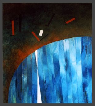 Doris CHASSEREZ - Traverse 4 - 46x95 - huile Doris CHASSEREZ - Traverse 4 - 46x95 - huile