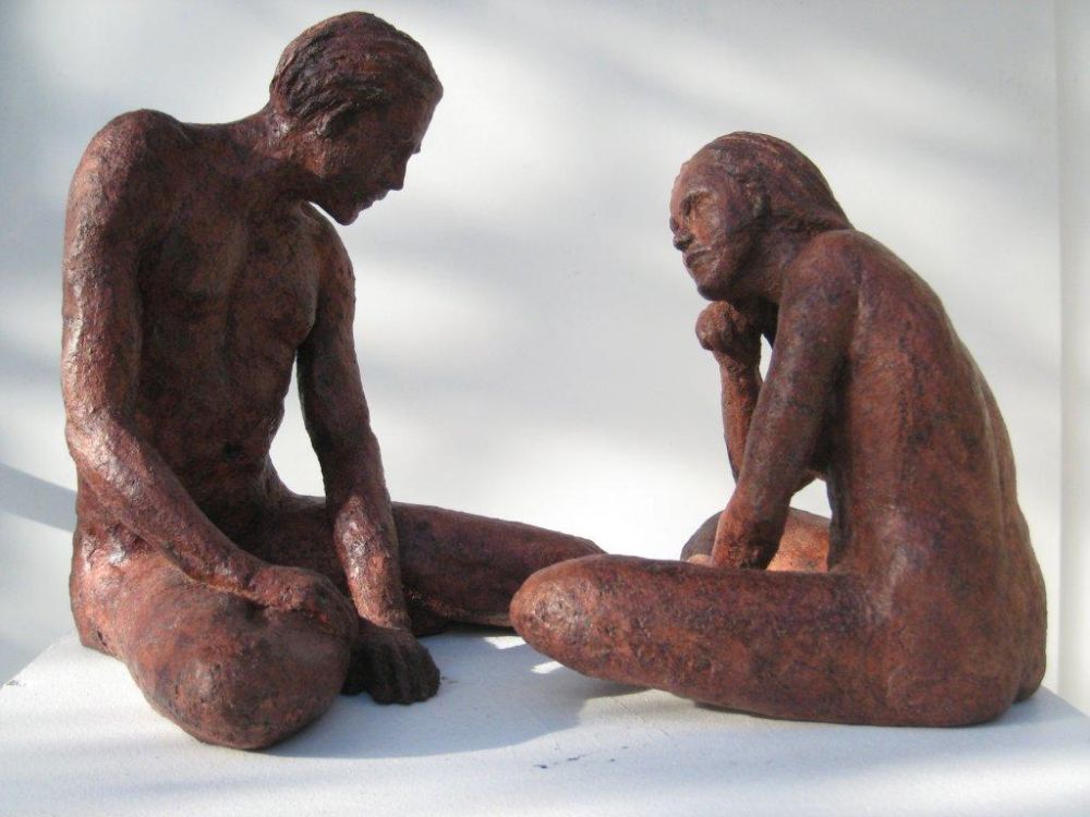 Elisabeth Fillet - Confiance,h 19xL 31x l 13,2007, terre cuite émaillée Elisabeth Fillet - Confiance,h 19xL 31x l 13,2007, terre cuite émaillée