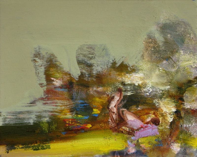 Eric BOURGUIGNON - Sans titre 100X81-- huile sur toile Eric BOURGUIGNON - Sans titre 100X81-- huile sur toile