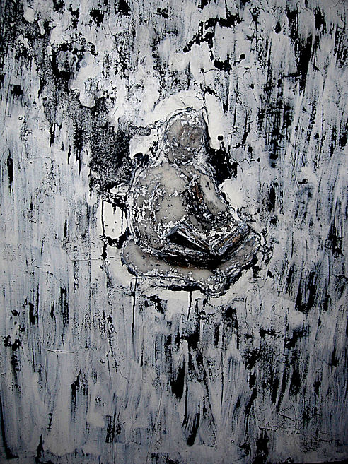 Eric JEGAT - La Lecture, 116x89cm, 2010, huile et cire sur toile Eric JEGAT - La Lecture, 116x89cm, 2010, huile et cire sur toile