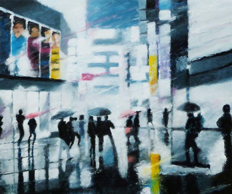 Eric Turlot - A contre-nuit - Huile sur toile - 120 x 100 cm - 2011 Eric Turlot - A contre-nuit - Huile sur toile - 120 x 100 cm - 2011