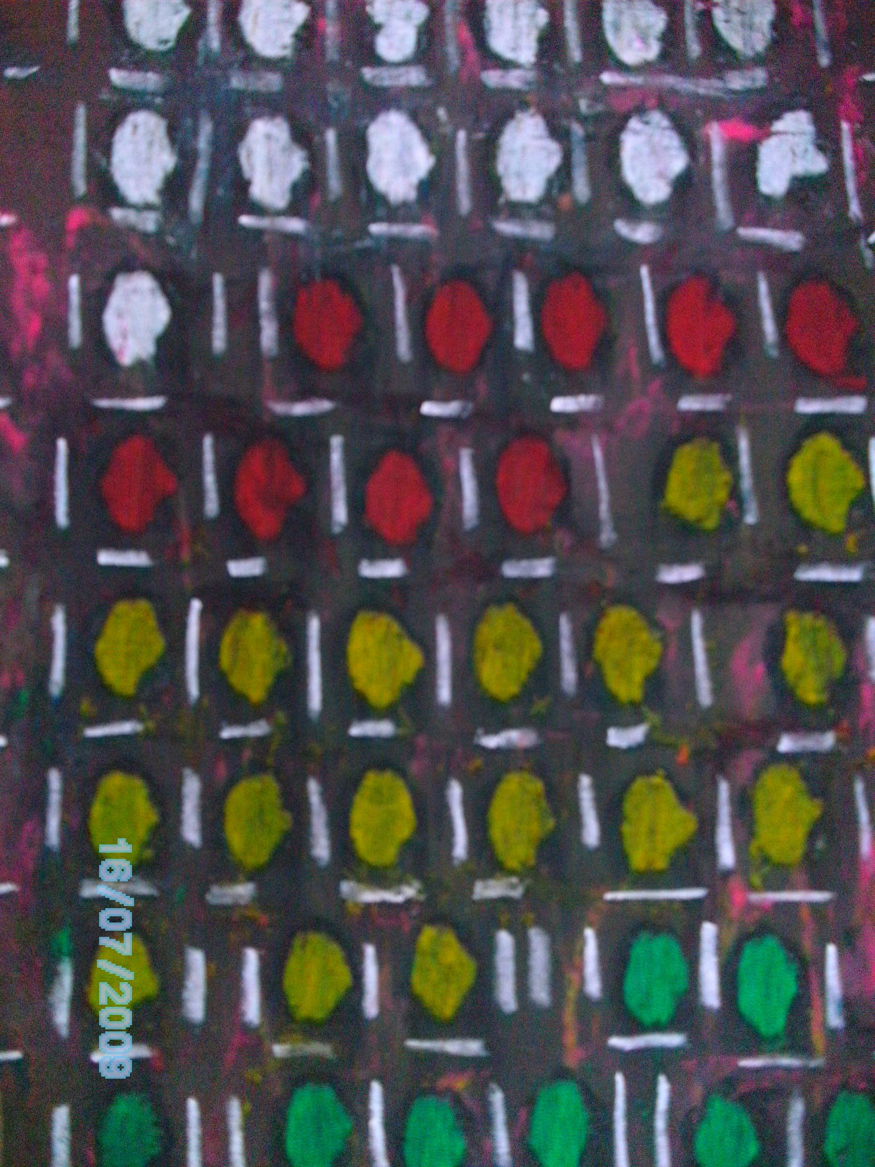Esther BENJAMIN - les anonymes, technique mixte, 30/75cm, 2009 Esther BENJAMIN - les anonymes, technique mixte, 30/75cm, 2009