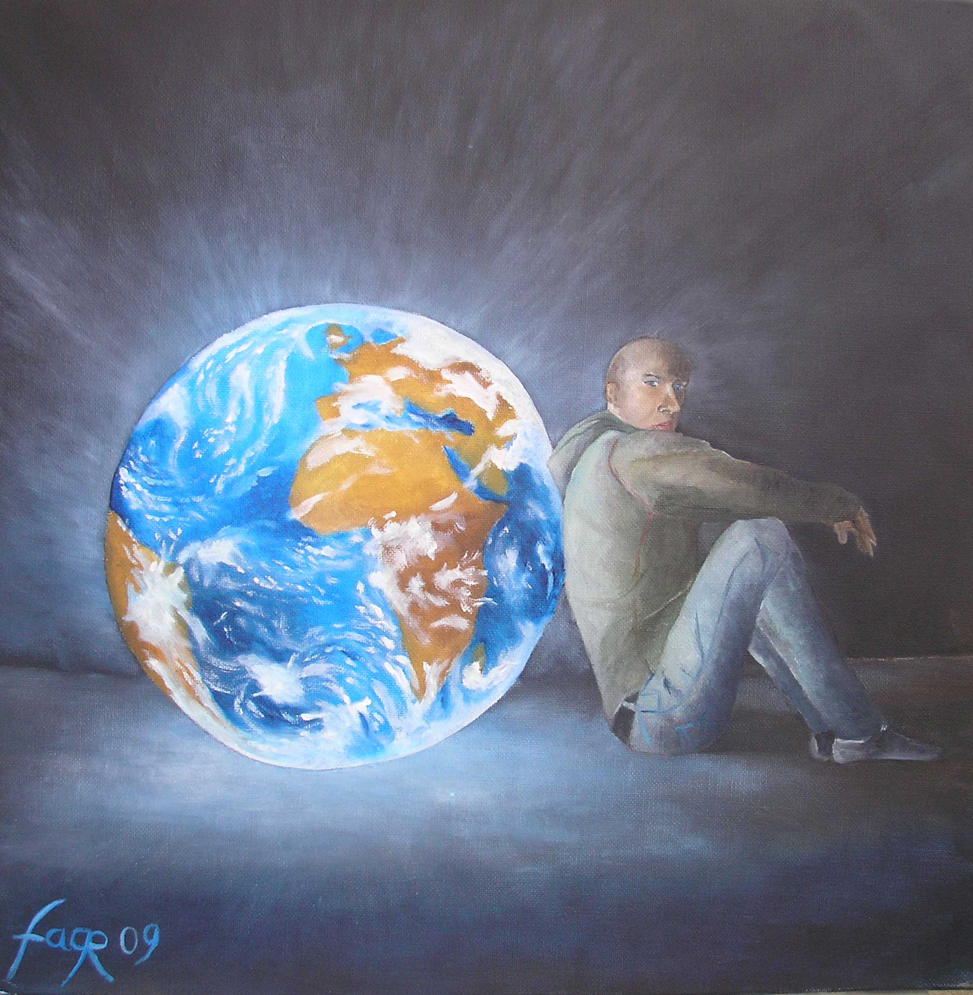 FABIEN GERIN - SHUP UP 50X50 2009 HUILE SUR TOILE FABIEN GERIN - SHUP UP 50X50 2009 HUILE SUR TOILE