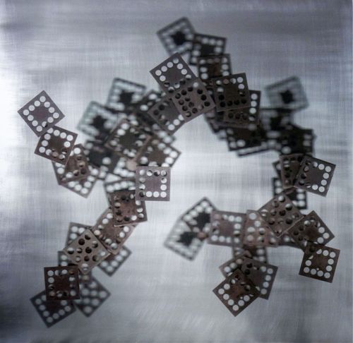 Fabienne Cuter - Metallic Poem #7, 60cm x 60cm, 2012, Photographie sur Acier Inoxydable Fabienne Cuter - Metallic Poem #7, 60cm x 60cm, 2012, Photographie sur Acier Inoxydable