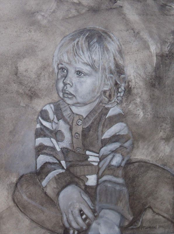 François Plumart - Olivia, 24X32, mai 2011, acrylique sur papier François Plumart - Olivia, 24X32, mai 2011, acrylique sur papier