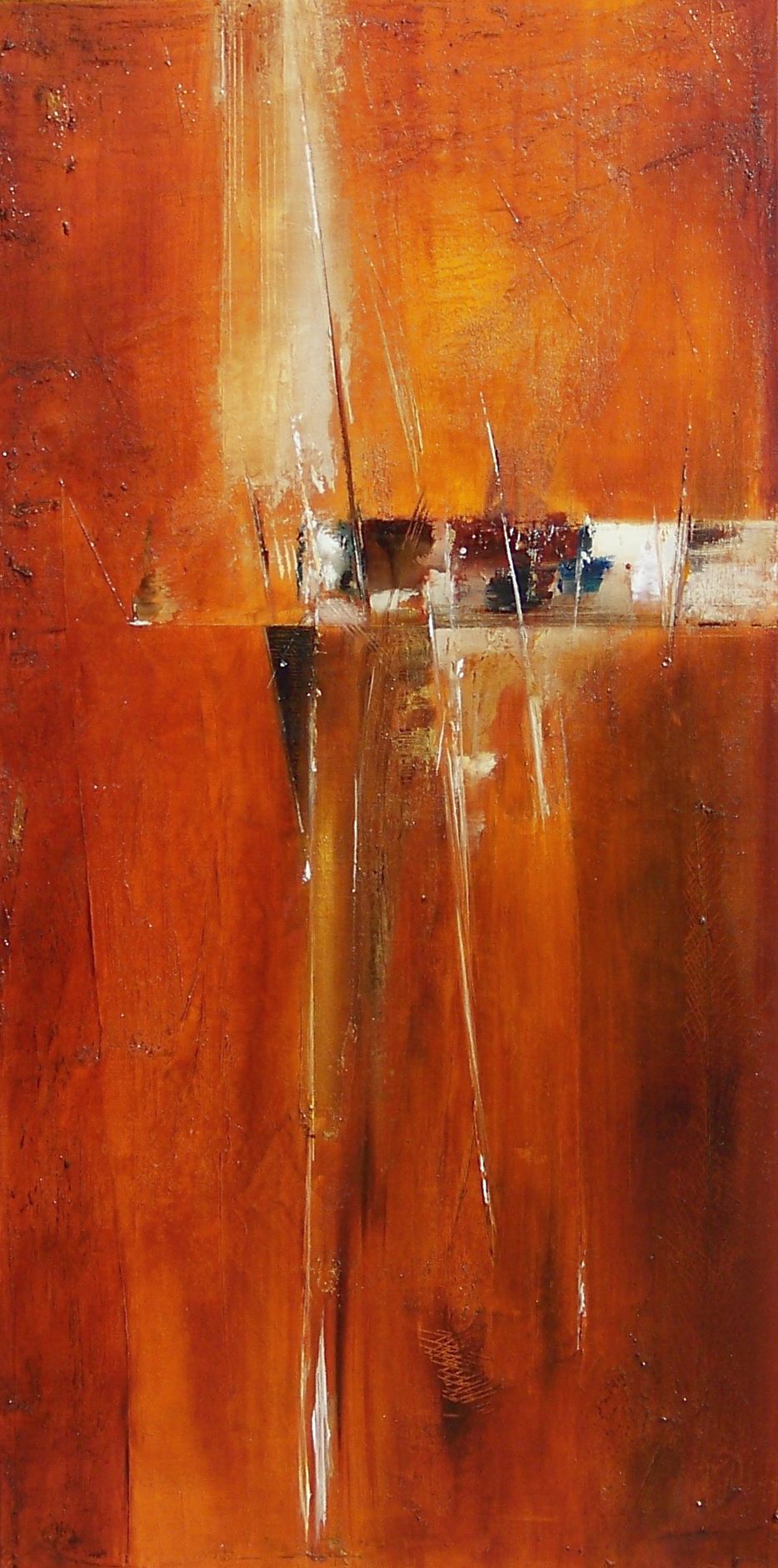 Françoise CASTELLON - Ascension I, 100x50,huile, 2009 Françoise CASTELLON - Ascension I, 100x50,huile, 2009