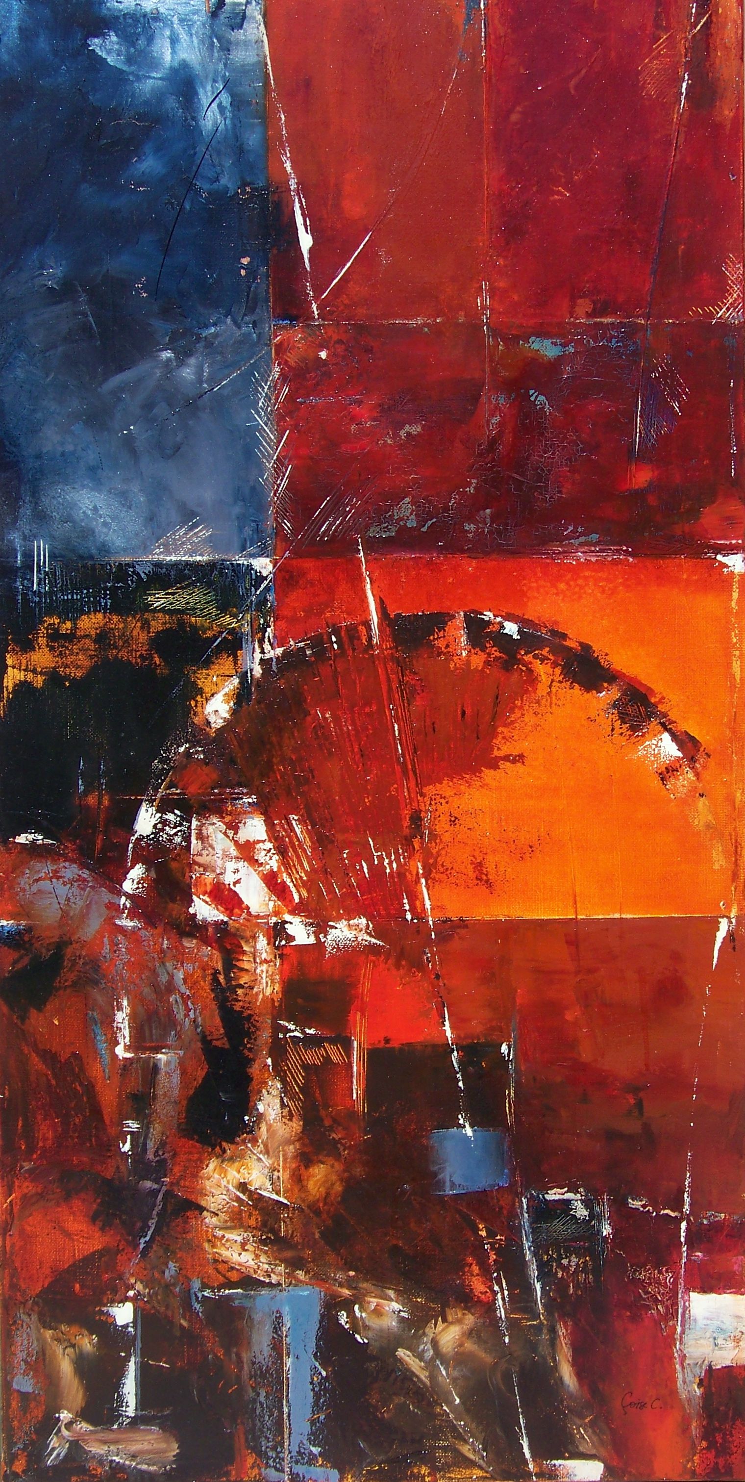 Françoise CASTELLON - Métamorphose, 100x50, huile, 2010 Françoise CASTELLON - Métamorphose, 100x50, huile, 2010