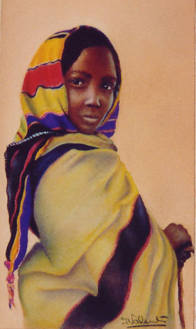 Françoise VALENTIN - Fierté tibétaine 36x42 2002 pastel Françoise VALENTIN - Fierté tibétaine 36x42 2002 pastel