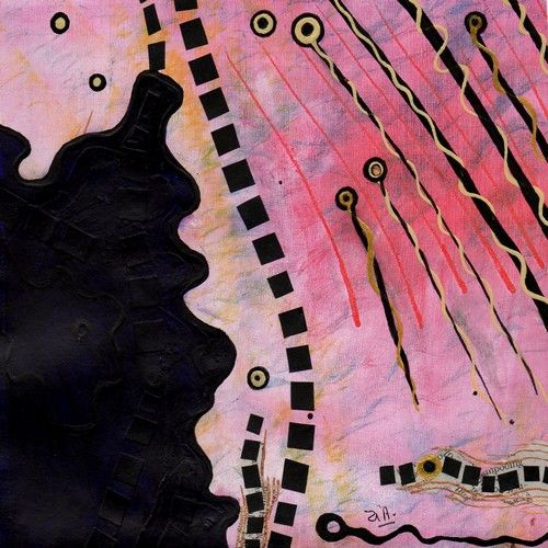 Françoise ZIA - Quadratum n° 26, 16 x 16 cm, 2011, Acrylique sur papier, Françoise ZIA - Quadratum n° 26, 16 x 16 cm, 2011, Acrylique sur papier,