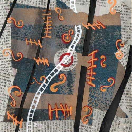 Françoise ZIA - Quadratum n° 49, 15 x 15 cm, 2011, Acrylique sur papier. Françoise ZIA - Quadratum n° 49, 15 x 15 cm, 2011, Acrylique sur papier.