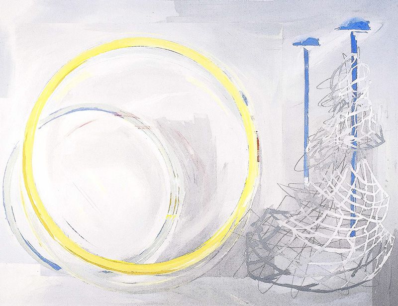 Geneve COTTE - Spirale 06 retournée, 65 x 55 cm, 2012, Graphite sur papier Geneve COTTE - Spirale 06 retournée, 65 x 55 cm, 2012, Graphite sur papier