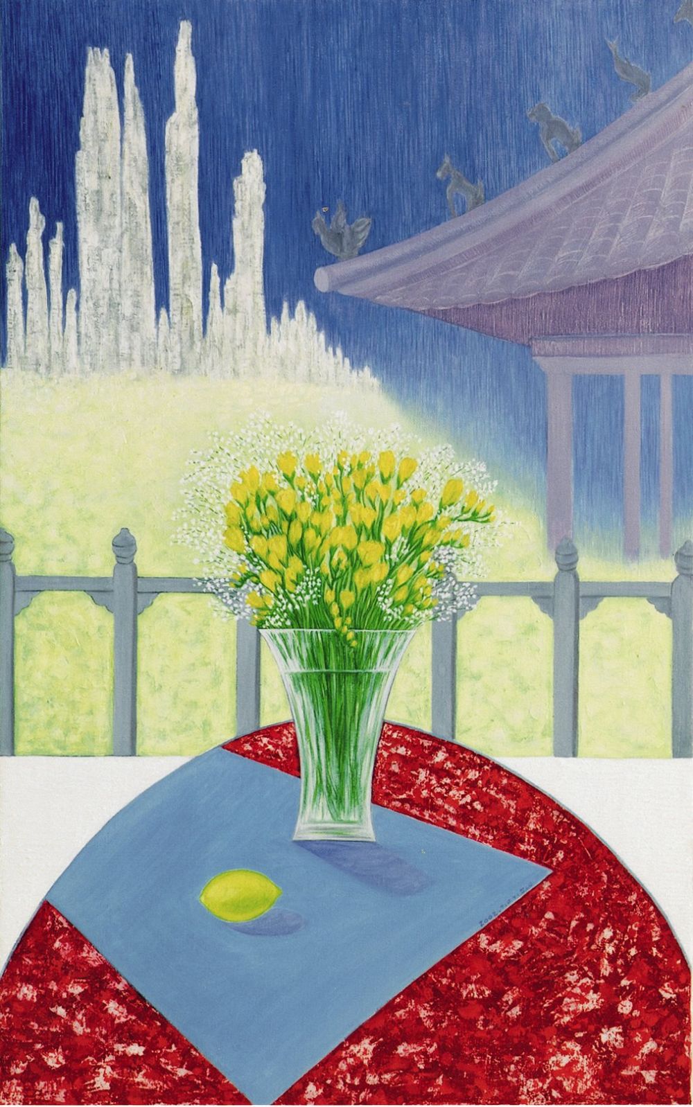 Gi Hong KIM - Un Jour 116x73Cm Technique Mixte Gi Hong KIM - Un Jour 116x73Cm Technique Mixte