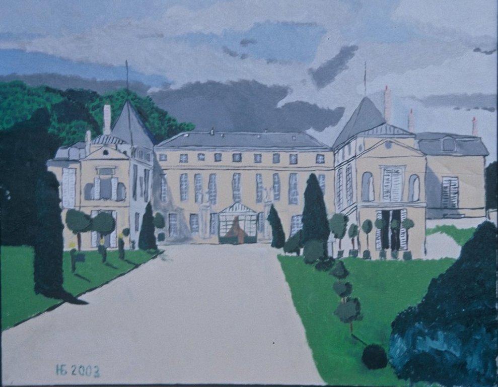 Hervé Gass - Le château de Malmaison H/T 54x 56 Hervé Gass - Le château de Malmaison H/T 54x 56