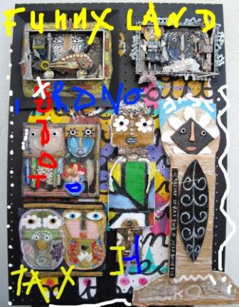 Huguette MACHADO RICO - Funny Land. 2009. Montage 90x60cm Huguette MACHADO RICO - Funny Land. 2009. Montage 90x60cm