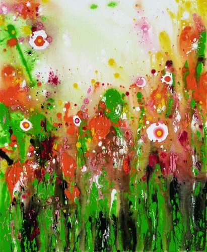 Isabelle Pelletane - Wonderland (73 x 60 cm) - Acryliques sur toile Isabelle Pelletane - Wonderland (73 x 60 cm) - Acryliques sur toile