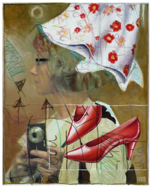 Iwona SERIS - profil 14 en pied -40F - 2009 - technique mixte Iwona SERIS - profil 14 en pied -40F - 2009 - technique mixte