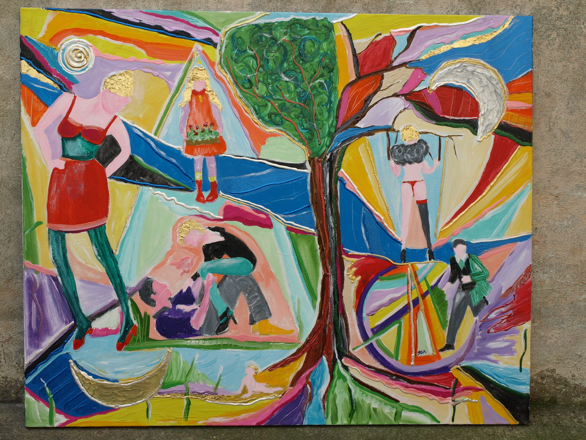 JADWIGA Gielniewski - Il faut savoir d'abord comment nous allons pouvoir sortir d'ici,81 X 100 ,2009 , t ./ acrylique JADWIGA Gielniewski - Il faut savoir d'abord comment nous allons pouvoir sortir d'ici,81 X 100 ,2009 , t ./ acrylique