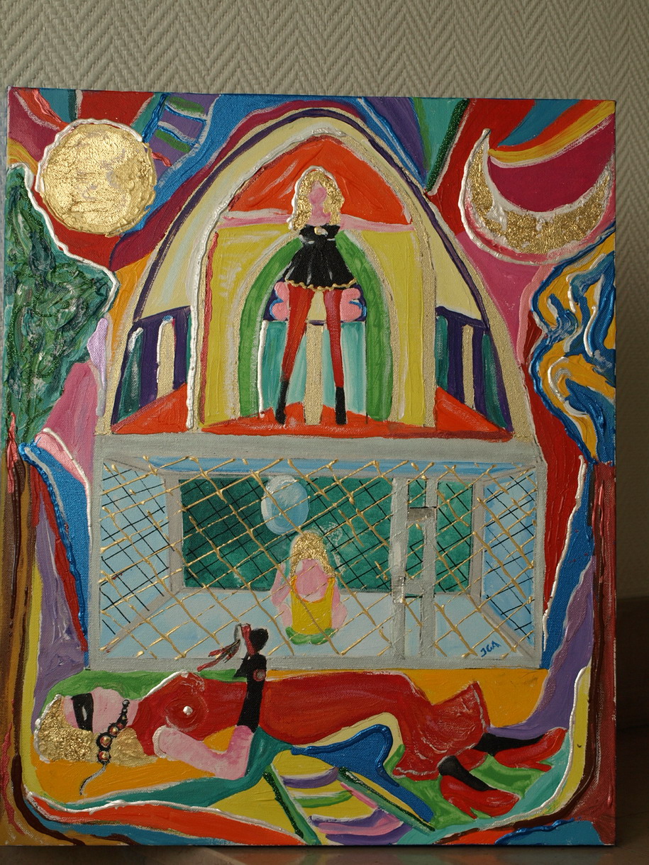 JADWIGA Gielniewski - Le grand silence de nuit;61 X 50 , 2009 , t. / acrylique JADWIGA Gielniewski - Le grand silence de nuit;61 X 50 , 2009 , t. / acrylique