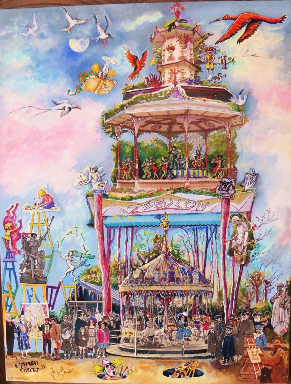 JO LE BOUDER - sirène de Madère, 40 x 50, 2009, technique mixte sur papier JO LE BOUDER - sirène de Madère, 40 x 50, 2009, technique mixte sur papier