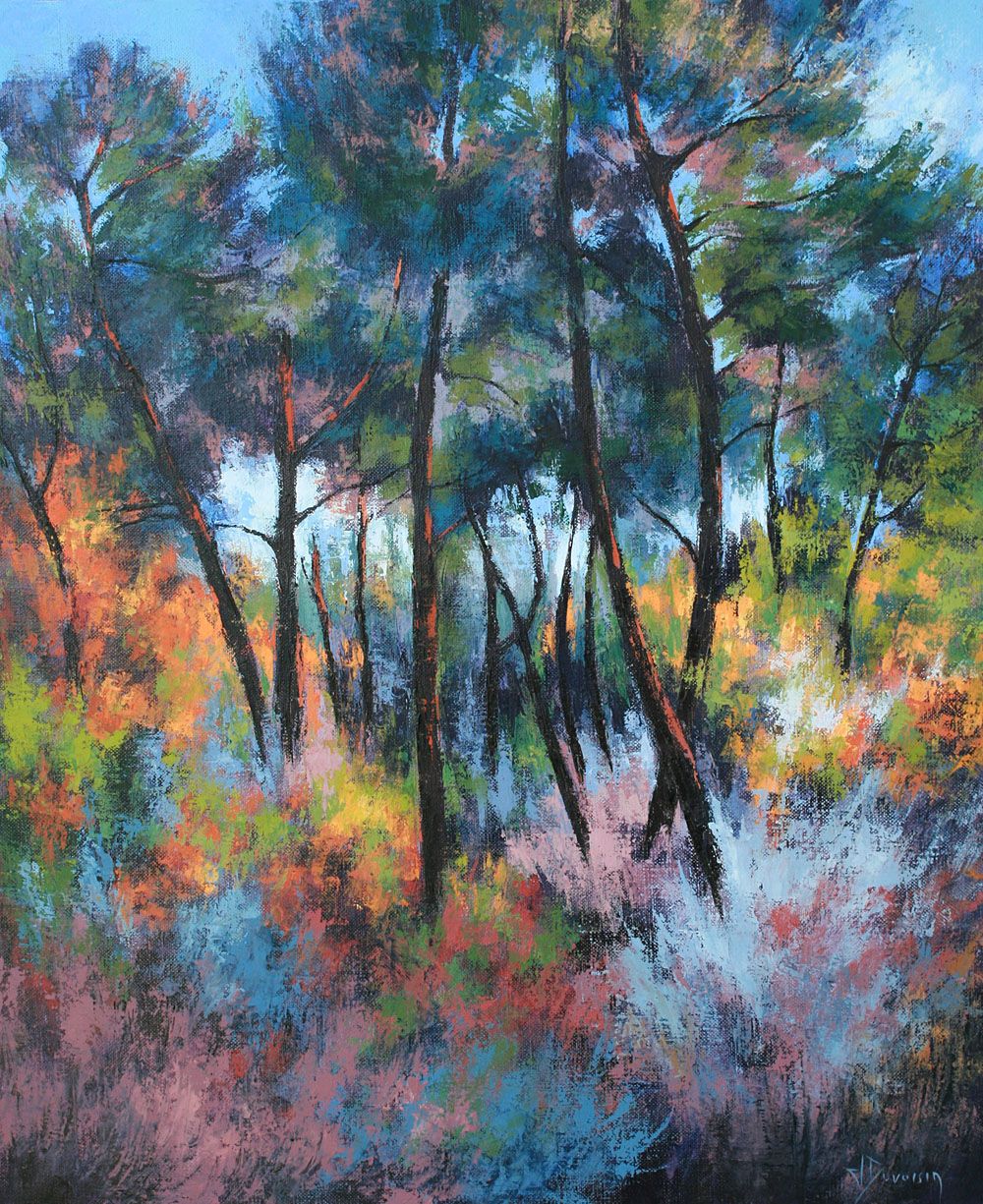 Jacqueline DUVOISIN - L'orée du bois - 55 x 46 - 2010 - huile sur toile Jacqueline DUVOISIN - L'orée du bois - 55 x 46 - 2010 - huile sur toile