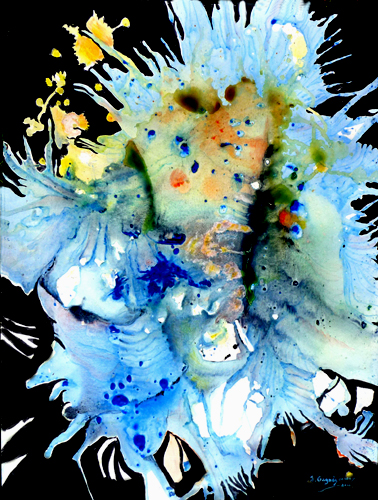 Jacqueline GAGNES DENEUX - JEUX D'EAUX . 65X50CM ACRYLIQUE (voir analyse artrinet) Jacqueline GAGNES DENEUX - JEUX D'EAUX . 65X50CM ACRYLIQUE (voir analyse artrinet)