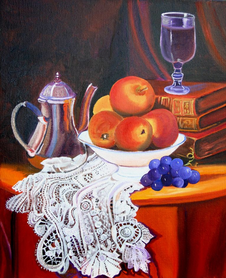 Jeanine JAUBERT - DENTELLE 2010.Huile s/toile. 46 X 38 cm Jeanine JAUBERT - DENTELLE 2010.Huile s/toile. 46 X 38 cm