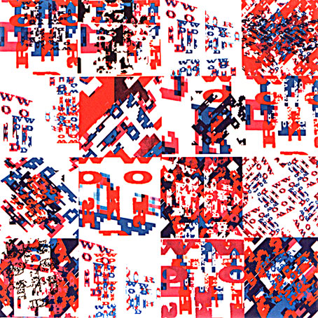 Joëlle DAUTRICOURT - Wordmap, 80X80, 1996, collage copy-art © Joëlle Dautricourt Joëlle DAUTRICOURT - Wordmap, 80X80, 1996, collage copy-art © Joëlle Dautricourt