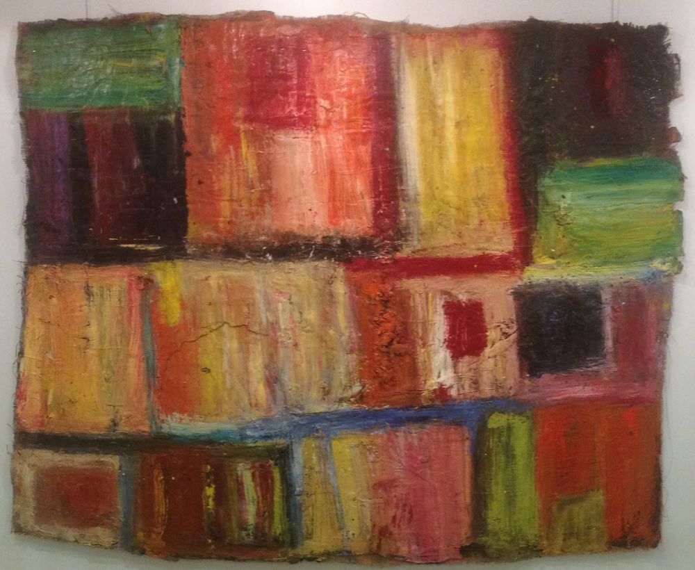 Josette DACOSTA - Paysage - 39 cm x 45 cm - 2006 - huile et pigments sur toile Josette DACOSTA - Paysage - 39 cm x 45 cm - 2006 - huile et pigments sur toile