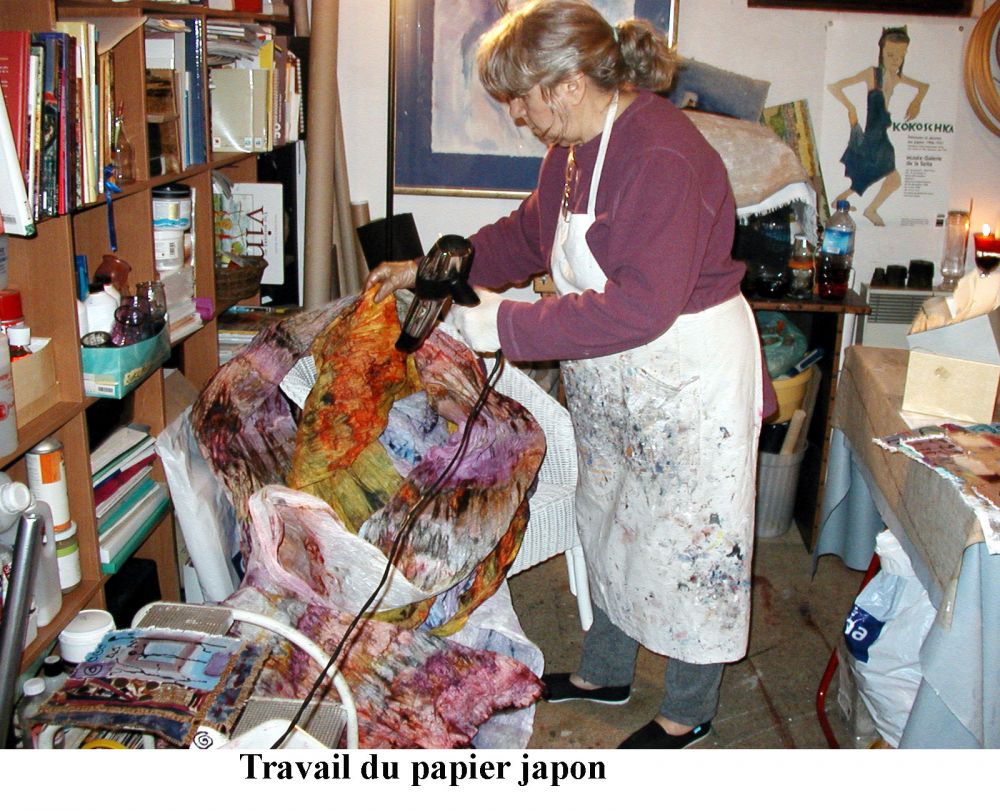 Josette JOMARAY - AYROLES - Les Pierres 100x100 cm 2005 Technique multiple Josette JOMARAY - AYROLES - Les Pierres 100x100 cm 2005 Technique multiple