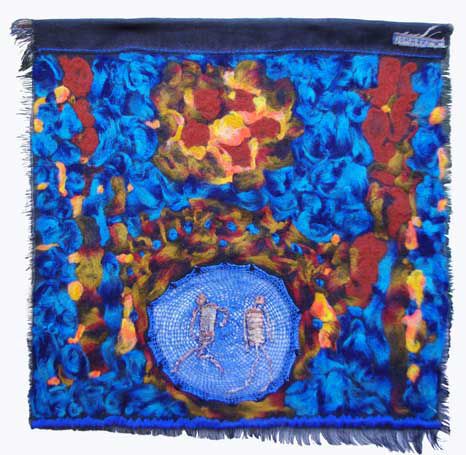 Josette JOMARAY - AYROLES - Sahara 100 x 100 cm 2005 technique multiple Josette JOMARAY - AYROLES - Sahara 100 x 100 cm 2005 technique multiple