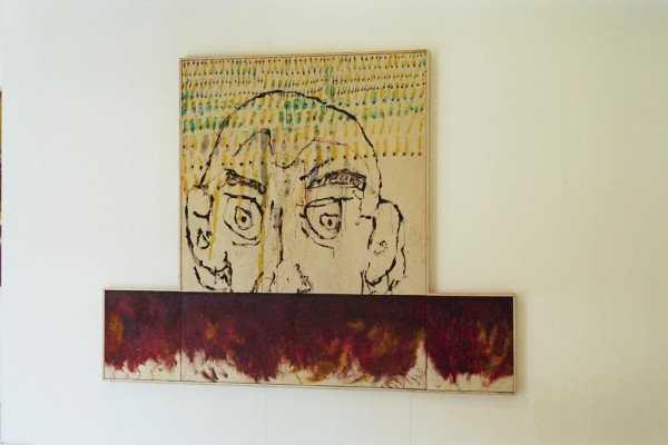 Jozef BONNOT - portrait et paysage 2006 210X250 Huile pigments toile enduit à la caseine Jozef BONNOT - portrait et paysage 2006 210X250 Huile pigments toile enduit à la caseine